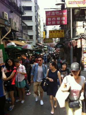 Hong Kong Markets Near Hollywood Street